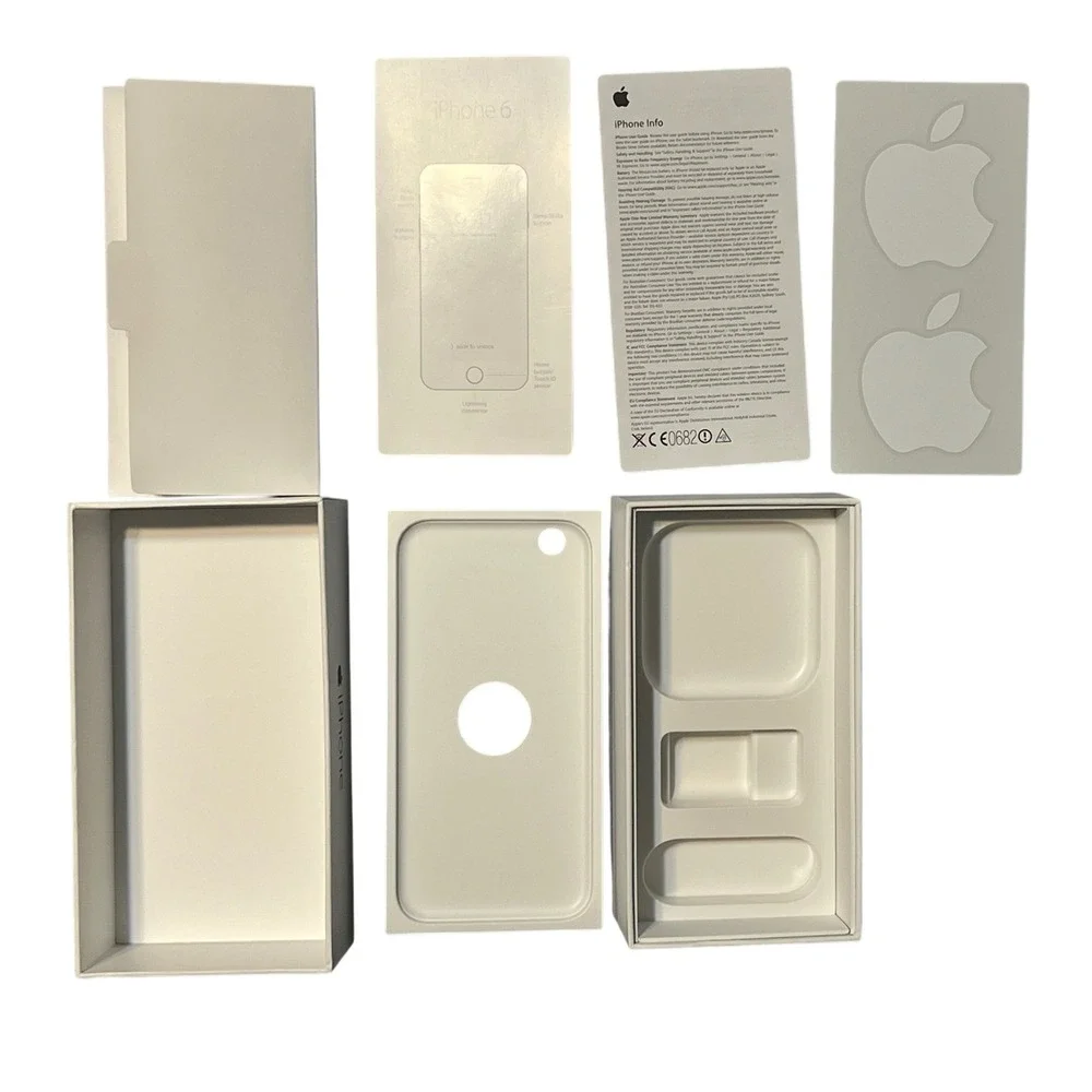 iPhone 6 EMPTY Box Only Original Apple Packaging Inserts Stickers 16GB‎ Set
